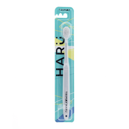 Periuță de dinți cu acoperire antibacteriană  Trimay, Haru White Toothbrush