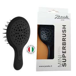 Perie de păr Janeke, Super Brush Mini, Black