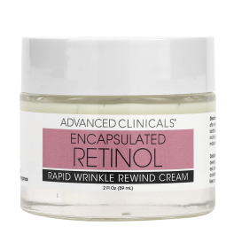 Гель-крем Advanced Clinicals, Encapsulated Retinol, Rapid Wrinkle Rewind Cream, Fragrance Free, 59 мл