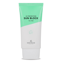 Crema cu protectie solară The Skin House, UV Protection Sun Block Tea Tree SPF 50+, 50 ml