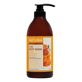 Naturia, Pure Body Wash Honey & Lily, 750 ml 