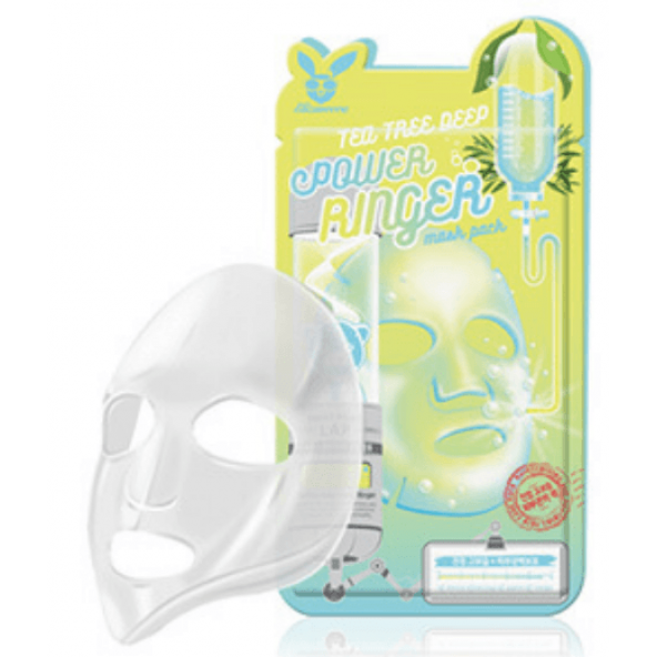 Тканевая маска-Elizavecca, Deep Power Ringer Mask Pack Tea Tree