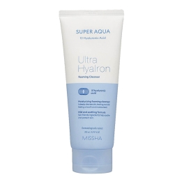 Missha, Super Aqua Ultra Hyalron Foaming Cleanser, 200 мл