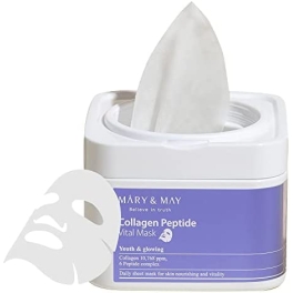 Mary & May, Collagen Peptide Vital  Mask, 30ea, 400 gr.