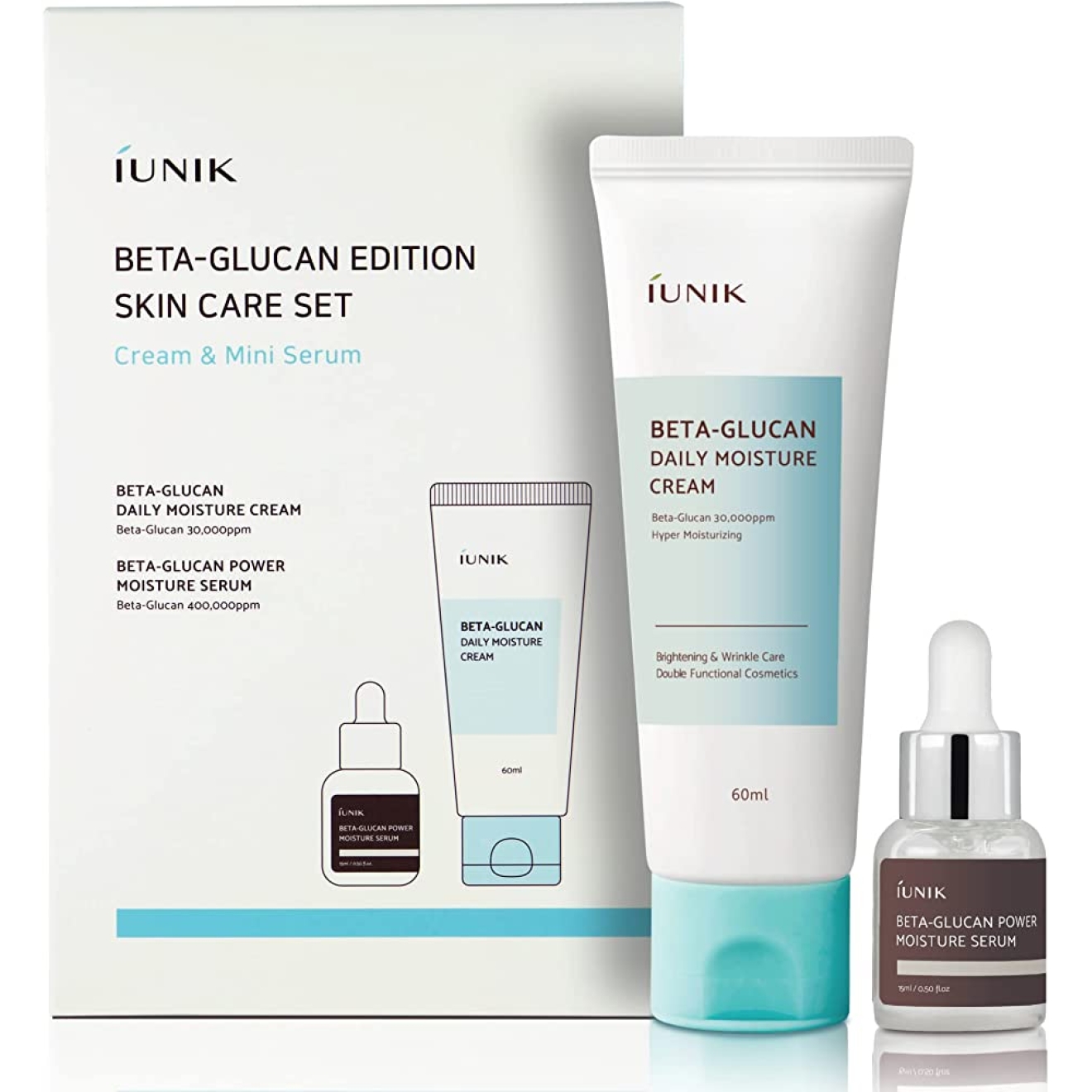 Набор для увлажнения кожи-Iunik, Beta Glucan Edition Skin Care Set