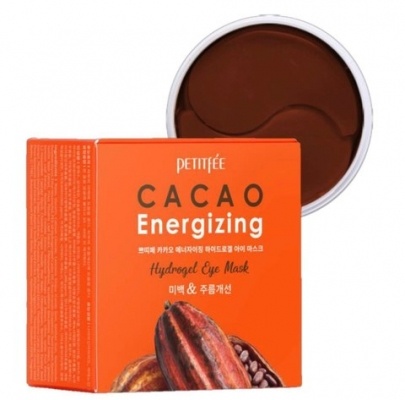 Patchuri din hidrogel ,Petitfee, Cacao Energizing Hydrogel Eye Patch, 60 buc.