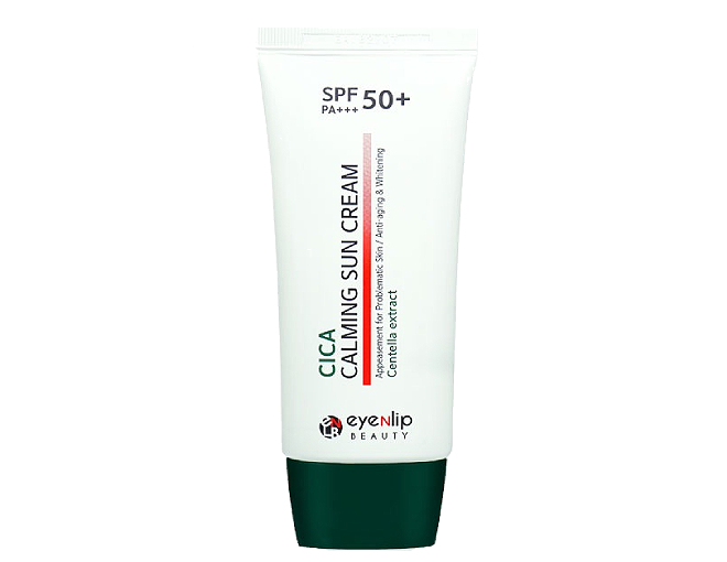 Protecție Solară-Eyenlip, Cica Calming Sun Cream SPF50+ PA+++, 50 ml