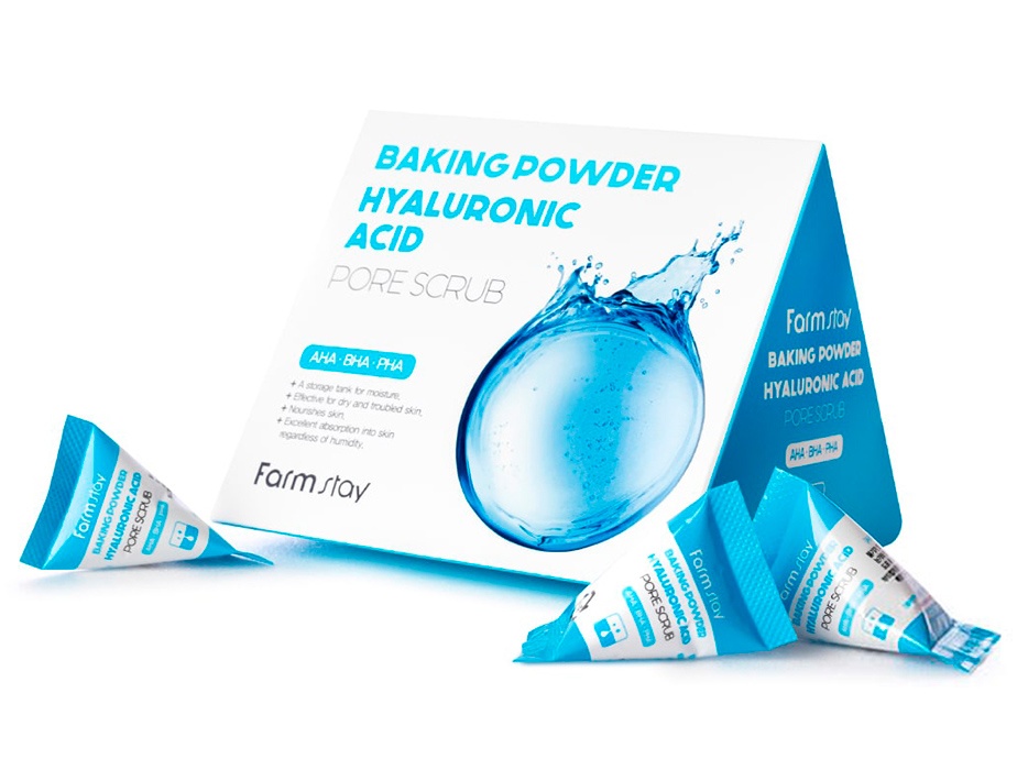 FarmStay, Hyaluronic Acid Baking Powder Pore Scrub, 7g