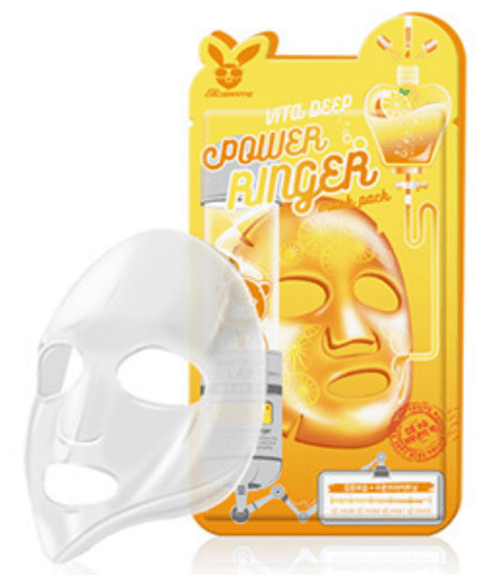 Tканевая маска-Elizavecca, Deep Power Ringer Mask Pack VITA