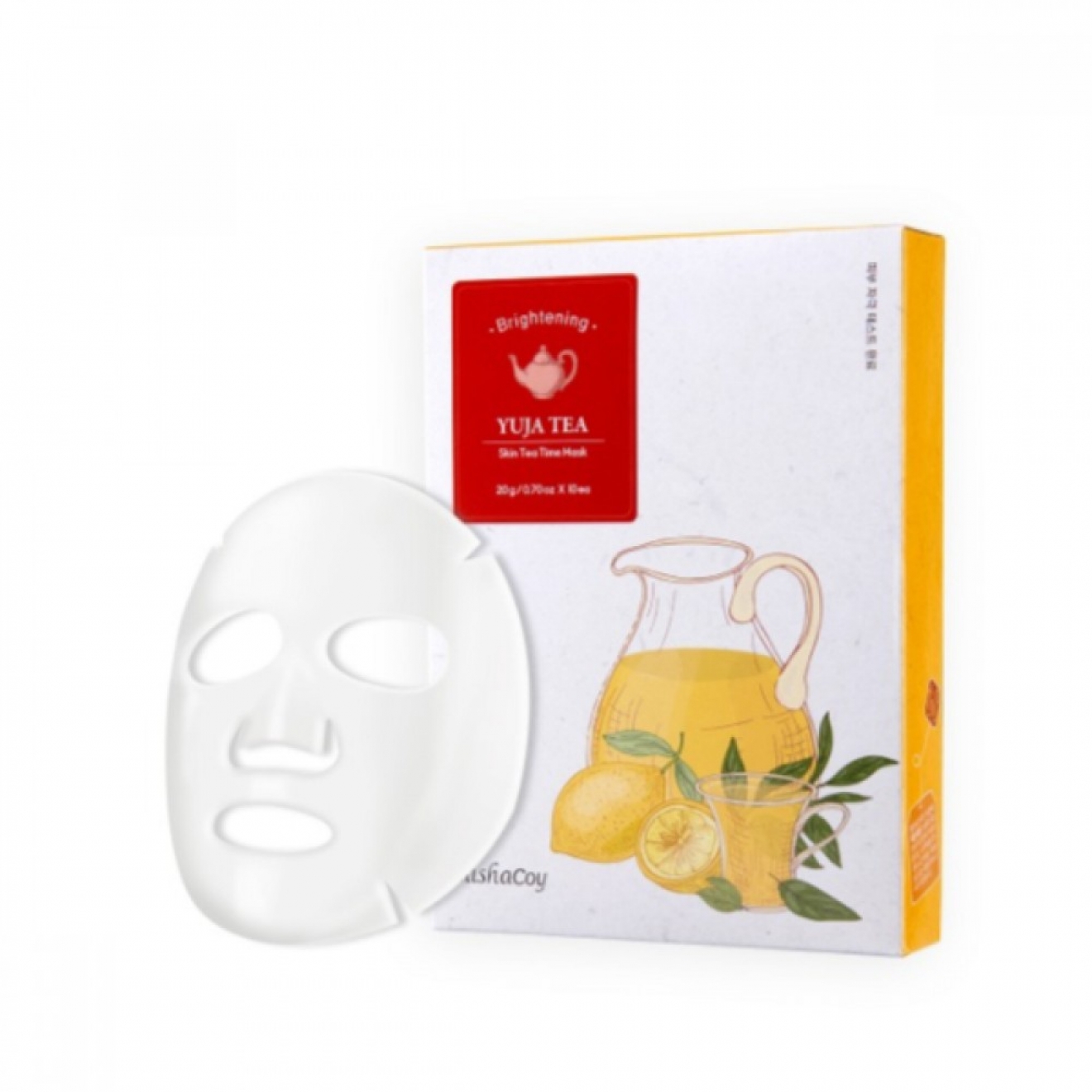 Elishacoy, Brightening Yuja Tea Skin Tea Time Mask ,20gr