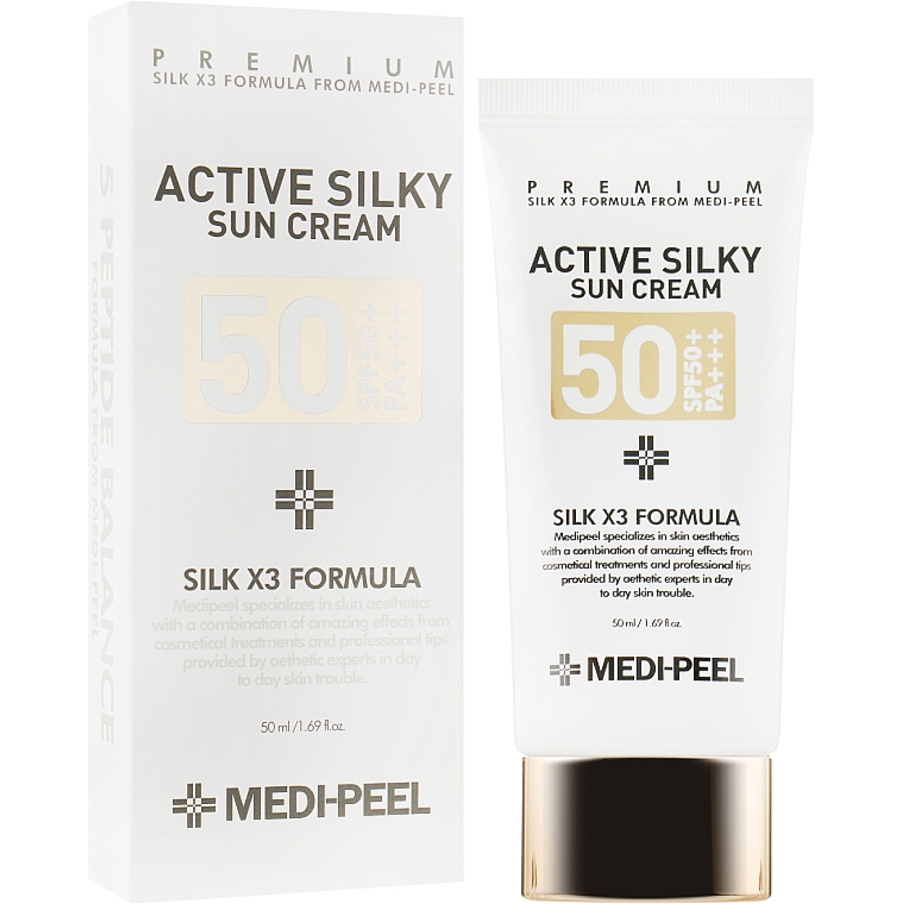Medi-Peel, Active Silky, Sun Cream, SPF 50+, 50ml
