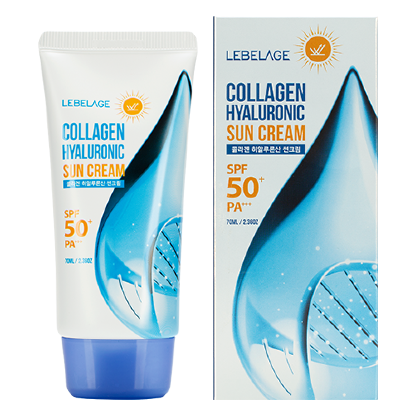 Lebelage, Collagen Hyaluronic Sun Cream SPF 50, 70ml