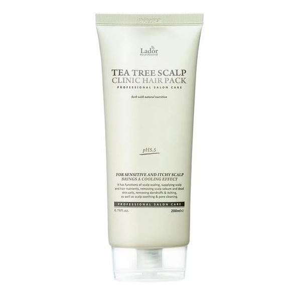 Mască-peeling pentru păr si scalp-Lador, Tea tree Scalp Clinic Pack, 200 ml