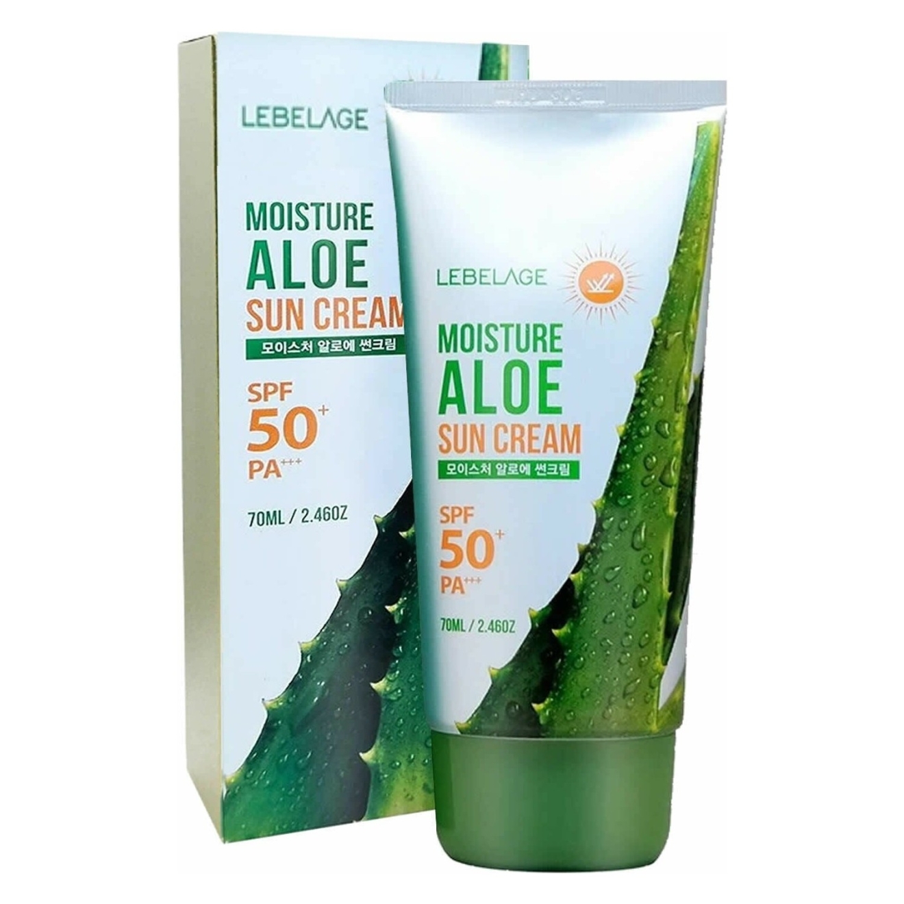 Lebelage, Moisture Aloe Sun Cream SPF 50, 70ml