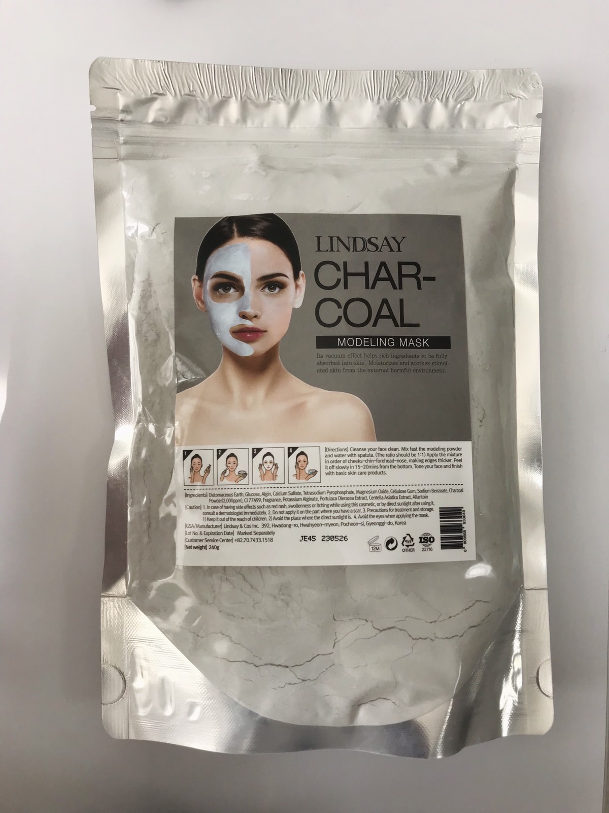Lindsay, Charcoal Modeling Mask, 240g