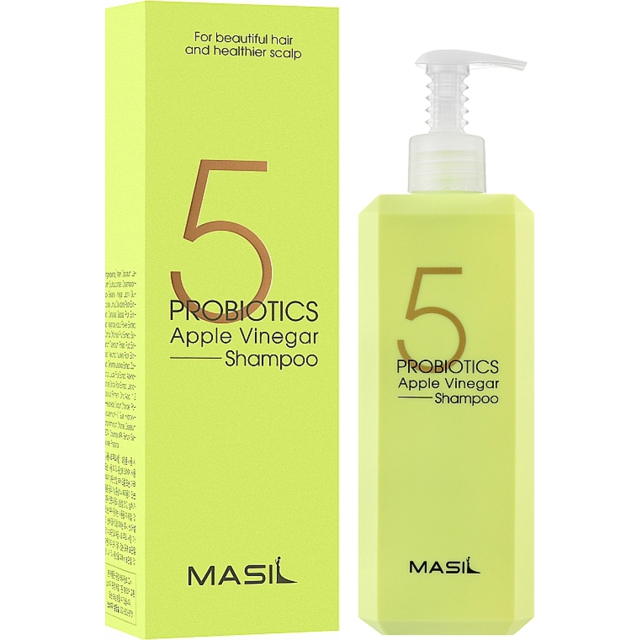 Masil, 5 Probiotics Apple Vinegar Shampoo, 500 ml