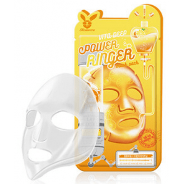 Tканевая маска-Elizavecca, Deep Power Ringer Mask Pack VITA