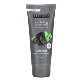 Masca- scrub Freeman Beauty, Exfoliating Gel Beauty Mask + Scrub, Charcoal + Black Sugar, 175 ml