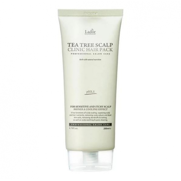 Маска-пилинг для кожи головы-Lador, Tea tree Scalp Clinic Pack, 200 ml