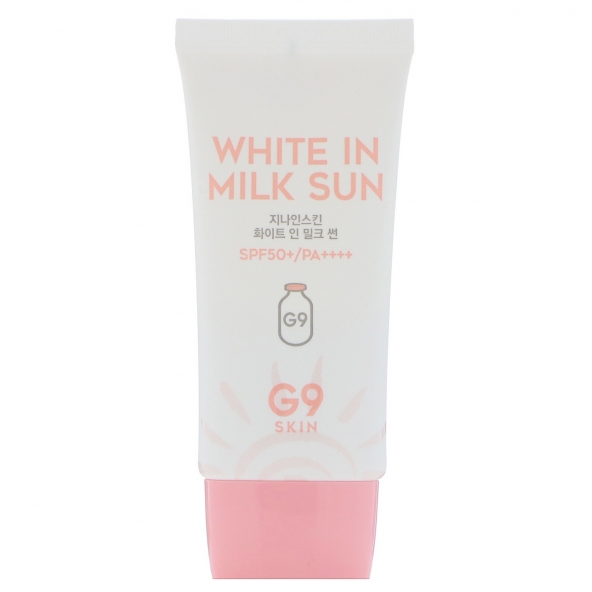 крем для лица-G9Skin, White In Milk Sun SPF50+ PA++++