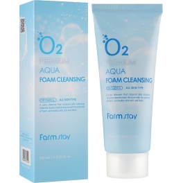 FarmStay, O2 Premium Aqua Foam Cleansing, 100 ml