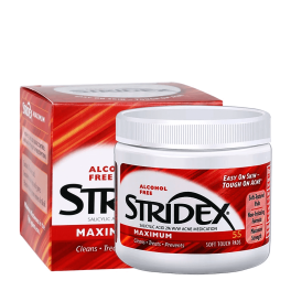 Салфетки для борьбы с акне Stridex, Maximum, 55 soft Touch Pads